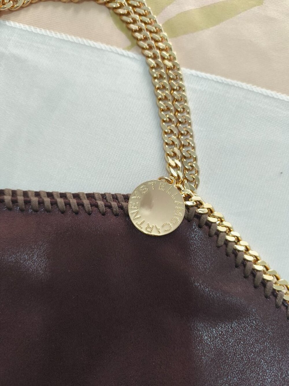 Stella Mccartney Brown Tote Bag Comes With A Small Wallet - Picture 2 of 13
